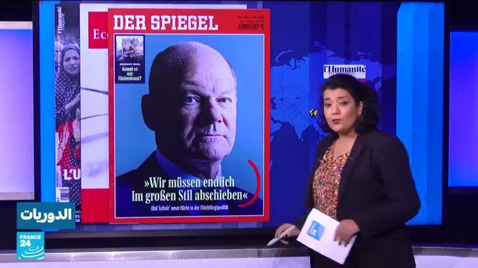 في المجلات - دير شبيغل تنقل كلام المستشار الألماني شولتس "آن الأوان لترحيل أكبر عدد من الأجانب"