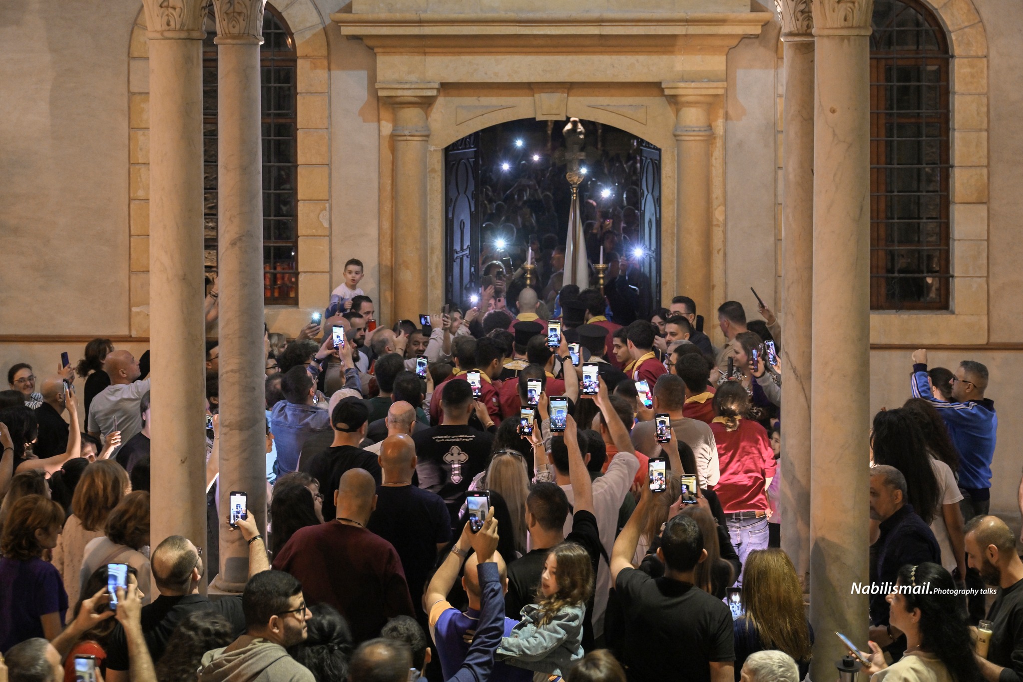 May be an image of 3 people, the Basilica of the National Shrine of the Immaculate Conception, crowd and text