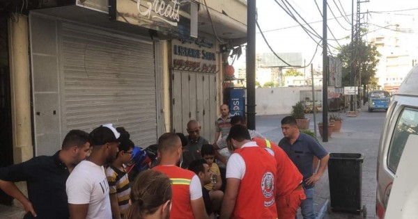 الحركة الشبابية: إصابة شخص نتيجة لصدم سيارة دراجة في حارة صيدا 112112