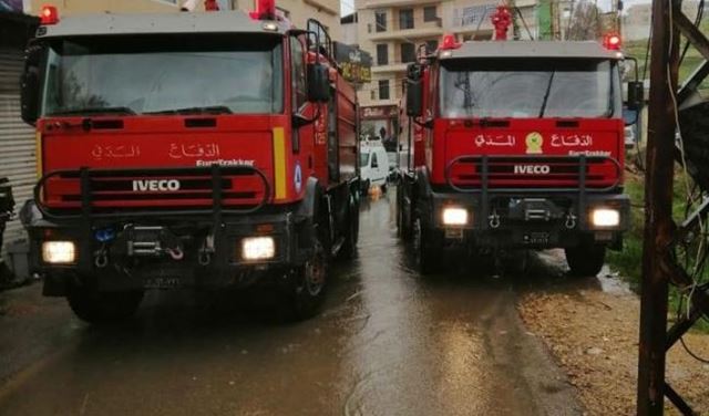 حبوش: حريق أحد  المحلات 112112