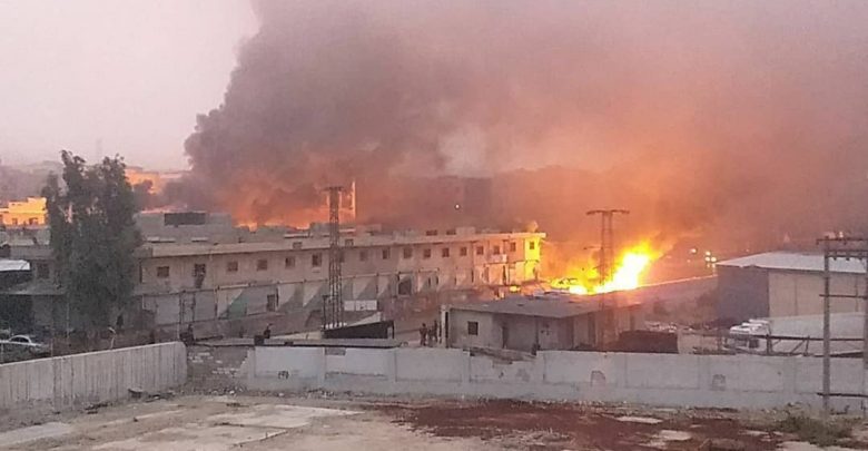 انفجار عنيف يضرب كلية عسكرية تابعة لـ “فرقة الحمزة” بريف حلب الشرقي 112112